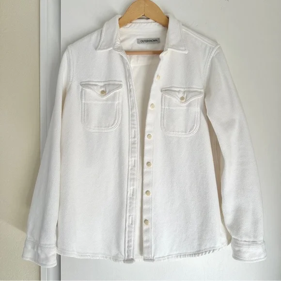 Outerknown Blanket Shirt, White, XS/Small - Picture 14 of 14